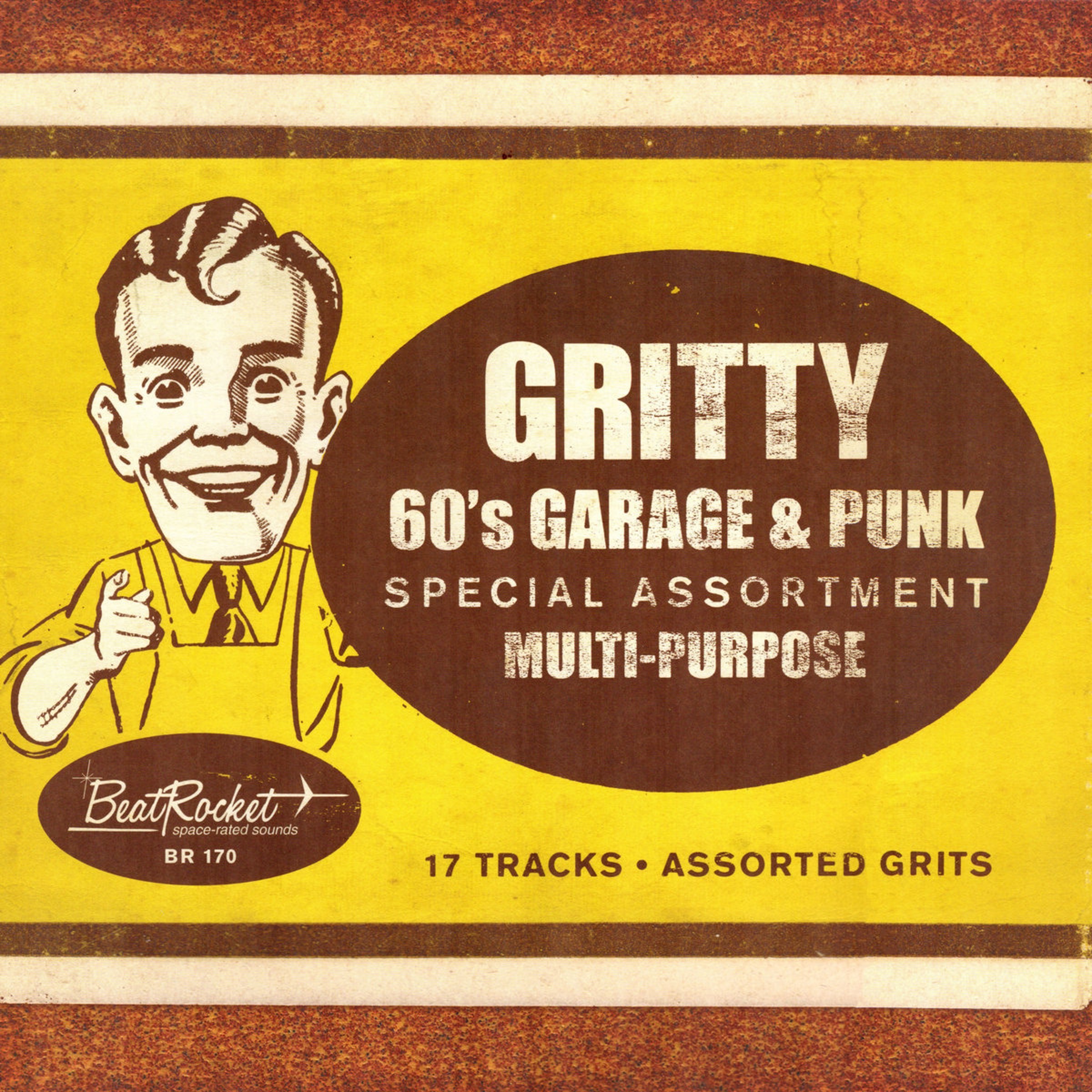 V/A - Gritty 60s garage & punk (gold vinyl) LP - Soundflat