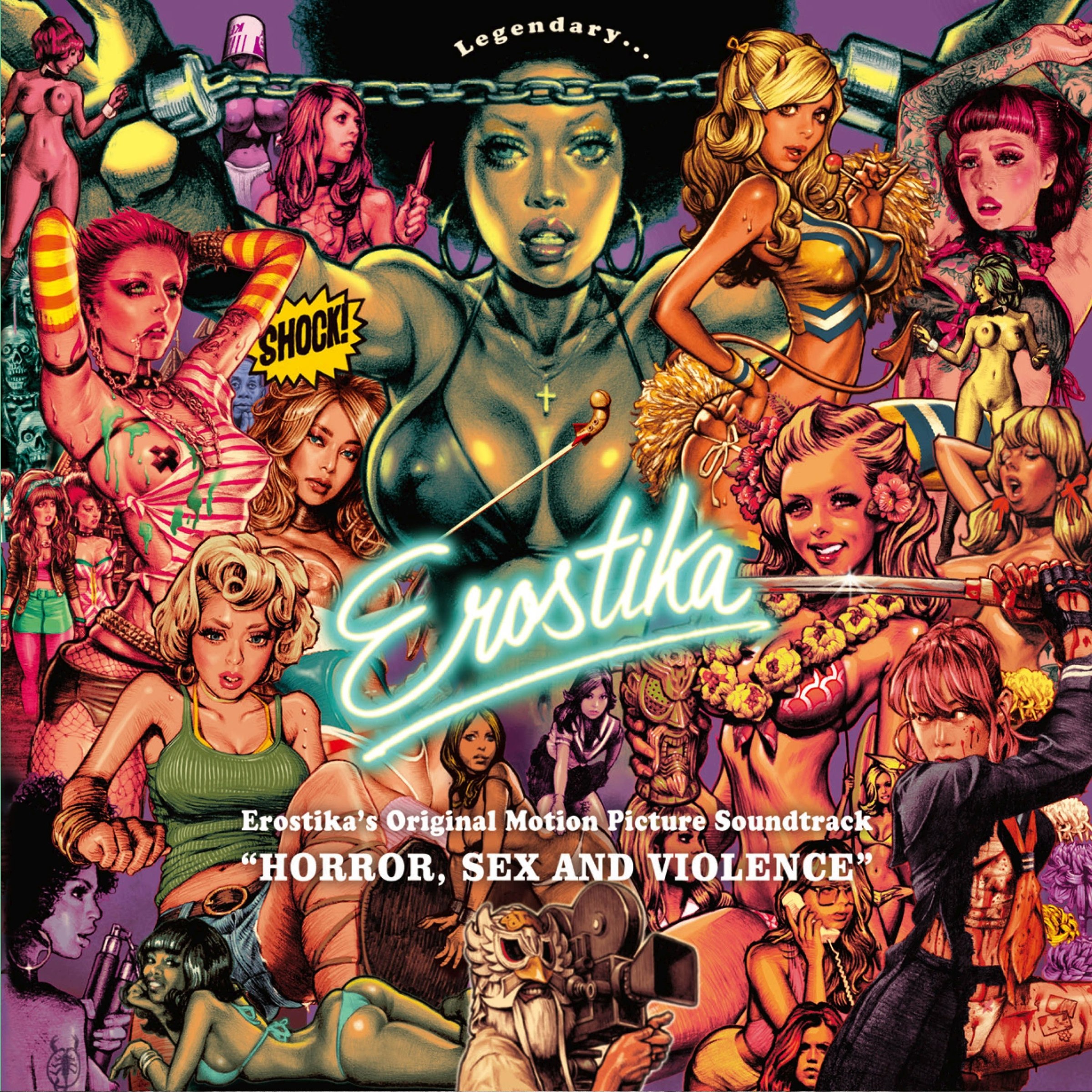 V/A - Erostika! horror, sex and violence (pink) LP - Soundflat 