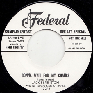 JACKIE BRENSTON - Gonna wait for my chance 7 JACKIE BRENSTON - Gonna wait for my chance 7
