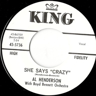 AL HENDERSON - She says crazy 7 AL HENDERSON - She says crazy 7