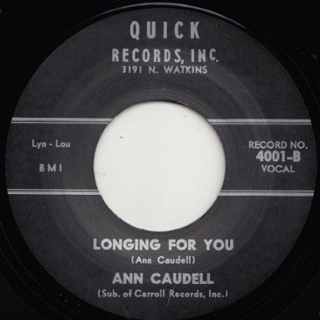 ANN CAUDELL  - Longing for you/Im starry eyed 7 ANN CAUDELL  - Longing for you/Im starry eyed 7