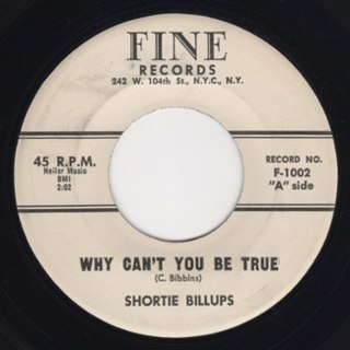SHORTY BILLUPS - Boss chick/why can't you be true 7 SHORTY BILLUPS - Boss chick/why can't you be true 7