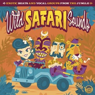 V/A - Wild Safari Sounds (exotic beats and vocal groups from the jungle) (olive green) LP
