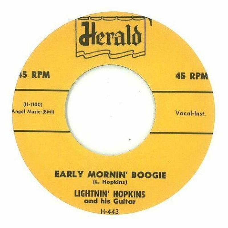 LIGHTNIN HOPKINS - Early mornin boogie 7