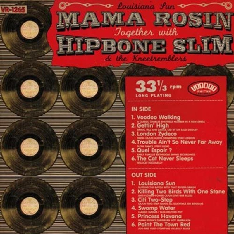 MAMA ROSIN & HIPBONE SLIM & KNEETREMBLERS - Louisiana sun LP
