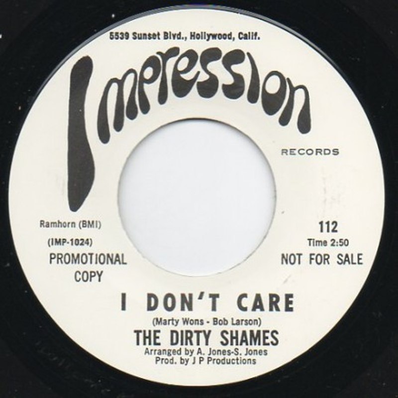 DIRTY SHAMES - I don´t care 7