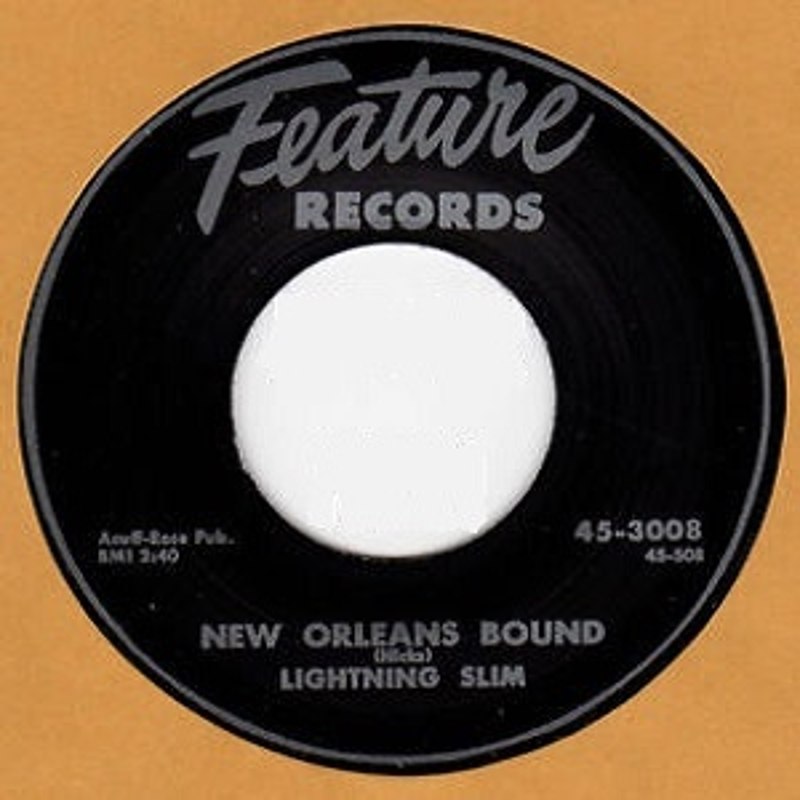 LIGHTNIN SLIM / MR. RAIN - New Orleans bound/who dat? 7