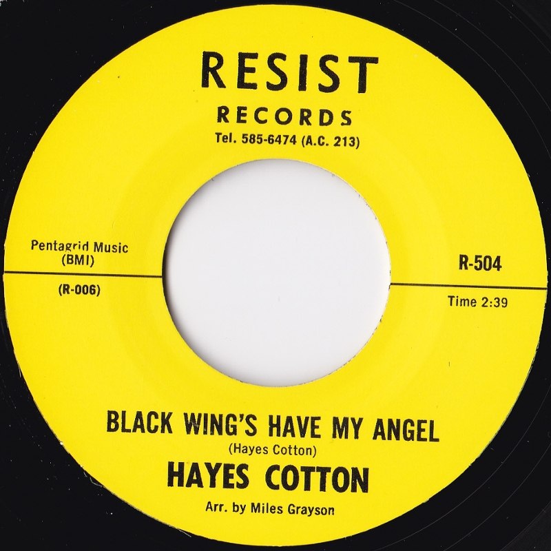 HAYES COTTON - Black wings have my angel 7