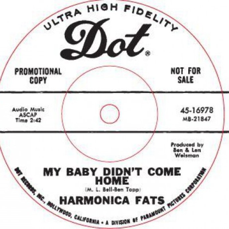 HARMONICA FATS - My baby didn´t come home last night 7