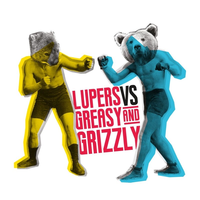 LUPERS / GREASY & GRIZZLY - Split LP