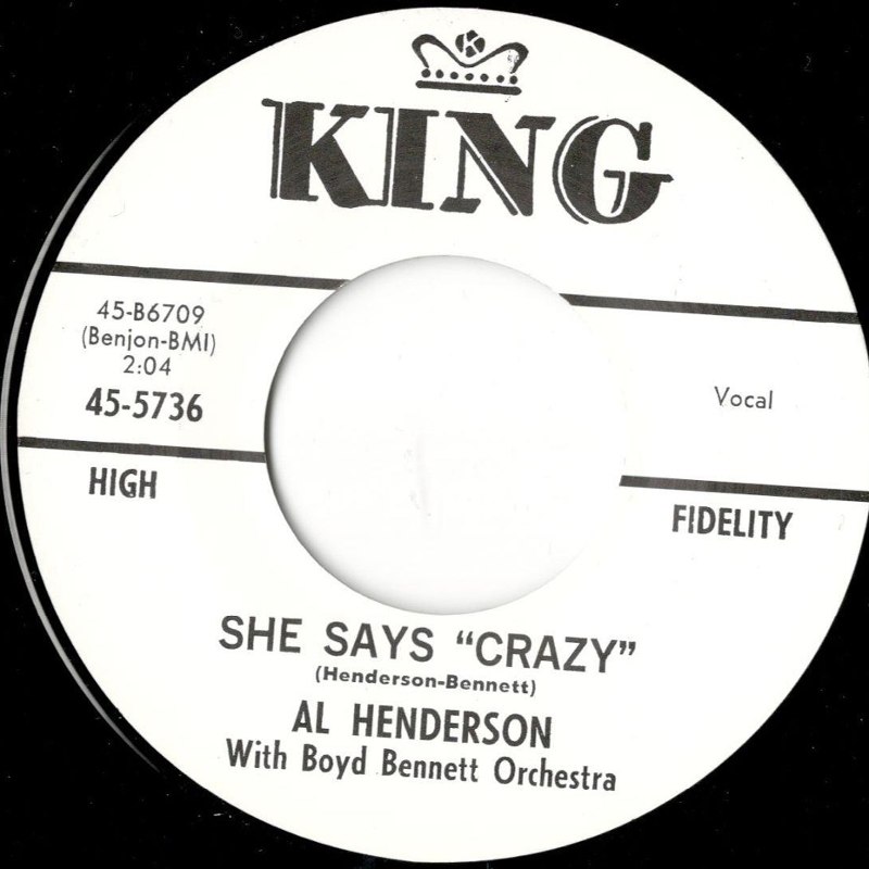 AL HENDERSON - She says crazy 7