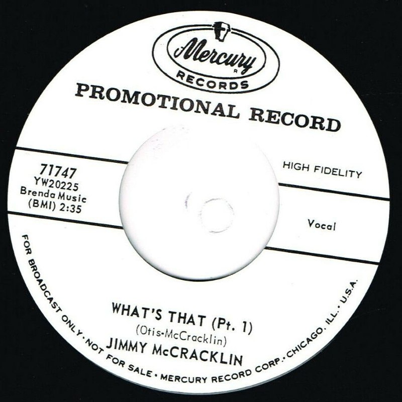 JIMMY McCRACKLIN - Whats that pt1/whats that pt2 7