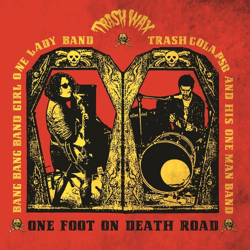 BANG BANG GIRL / TRASH COLAPSO - One foot on death road LP