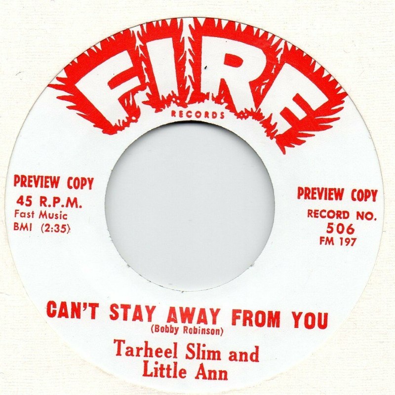 TARHEEL SLIM & LITTLE ANN / JOHNNY CHEF - Cant stay away 7