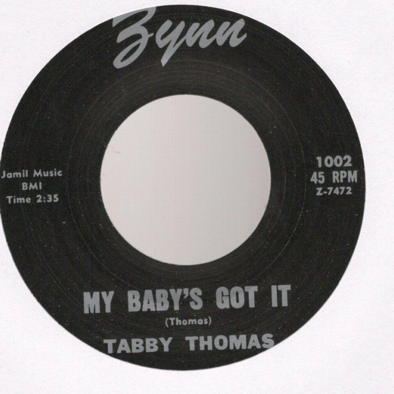 TABBY THOMAS - My babys got it/tomorrow 7