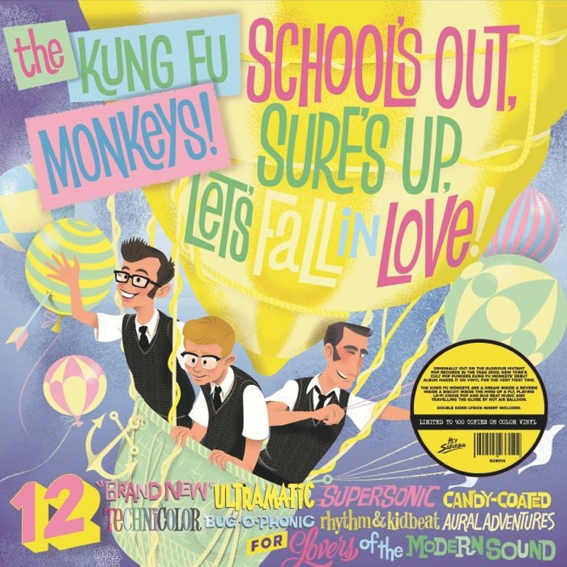 KUNG FU MONKEYS - Schools out, surfs up, lets fall in love! LP
