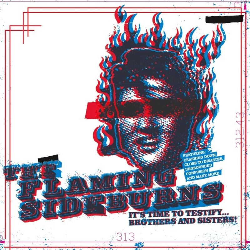 FLAMING SIDEBURNS - It's time to testify... (black) LP