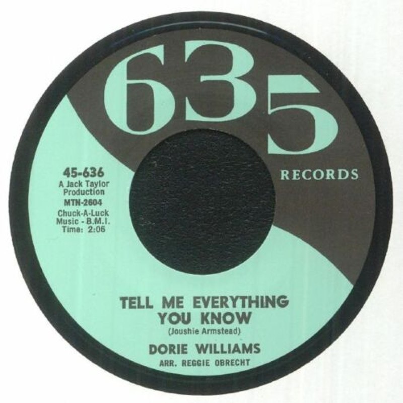 DORIE WILLIAMS - Tell me everything you know/your turn to cry 7