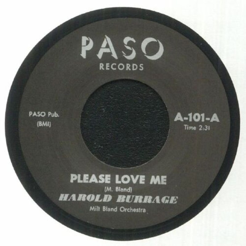 HAROLD BURRAGE - Please love me/pretty little liddy 7