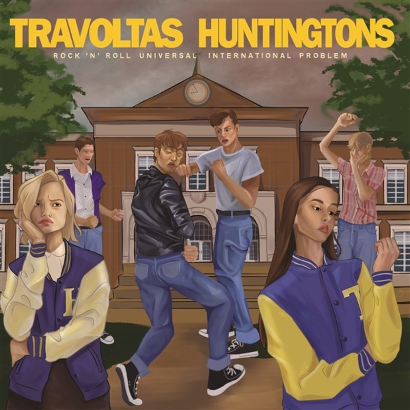 TRAVOLTAS / HUNTINGTONS - Rock'n'roll universal international problem LP