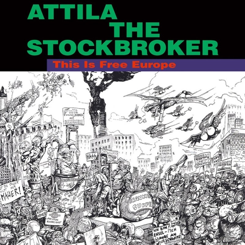 ATTILA THE STOCKBROKER - This is free Europe LP