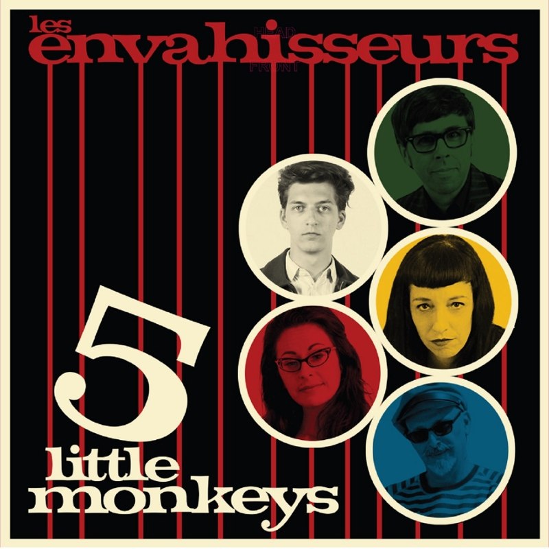 LES ENVAHISSEURS - 5 little monkeys LP