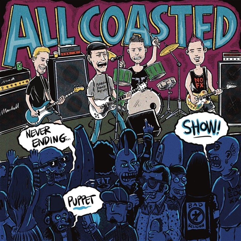 ALL COASTED - Never ending puppet show LP