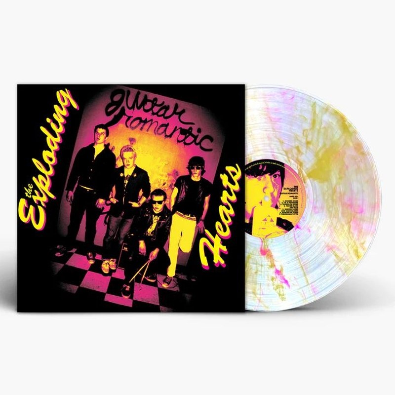 EXPLODING HEARTS - Guitar romantic (expanded & remastered) Limited Edition Pink/Yellow Wisp Clear LP