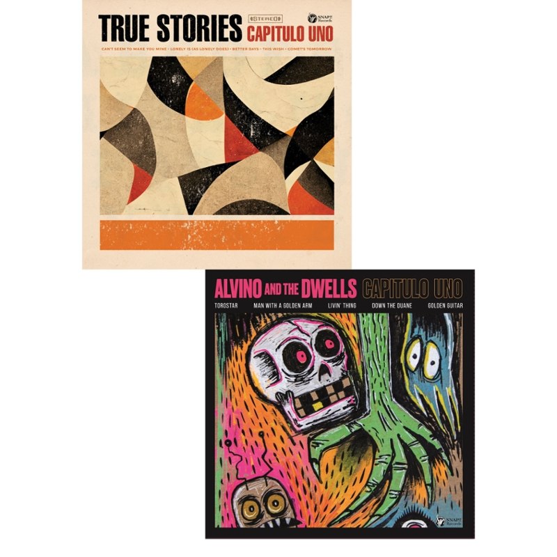 ALVINO & THE DWELLS / TRUE STORIES - Capitulo uno split LP