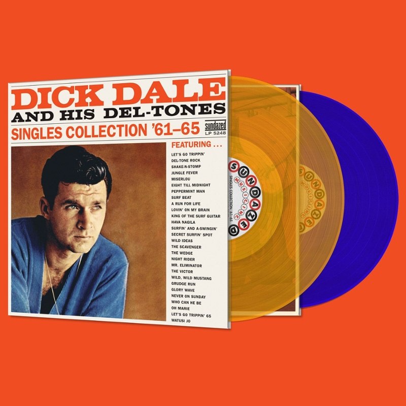 DICK DALE AND HIS DEL-TONES - Singles collection '61-65 (orange vinyl) DoLP