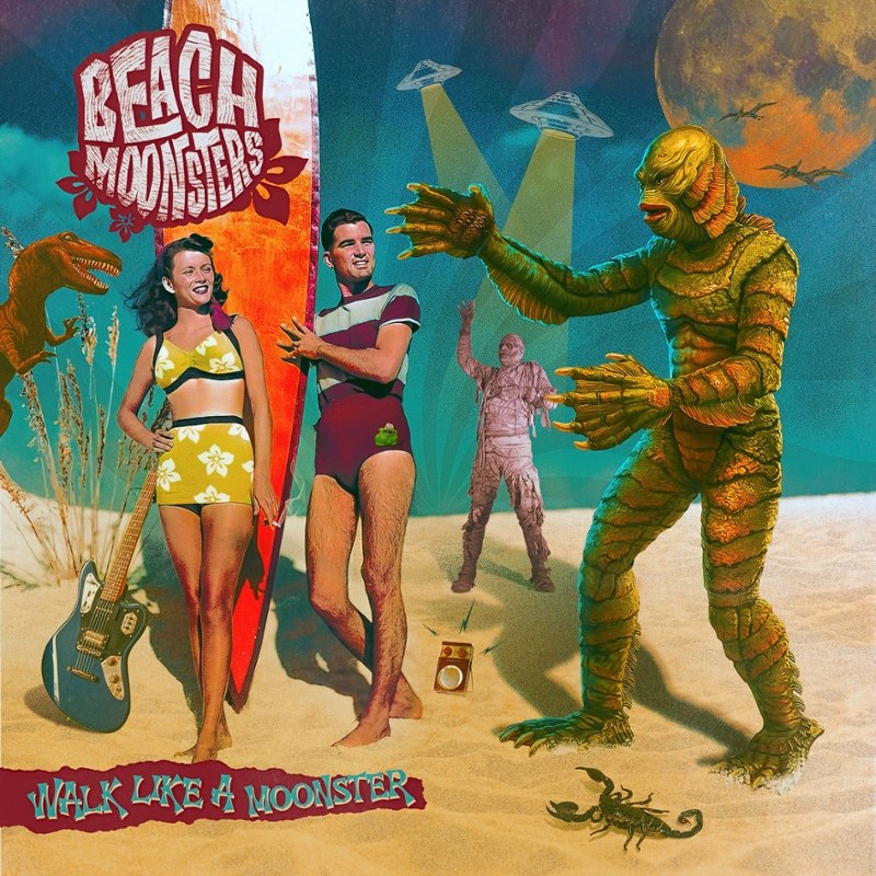 BEACH MOONSTERS - Walk like a beach moonster (col.) LP