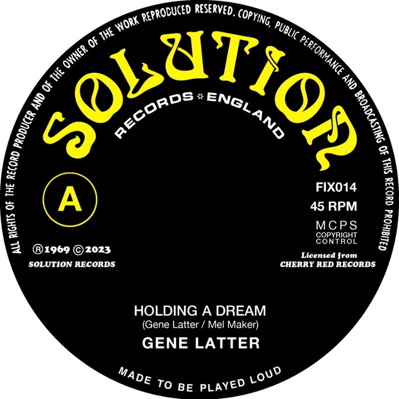GENE LATTER - Holding a dream/the old iron bell 7