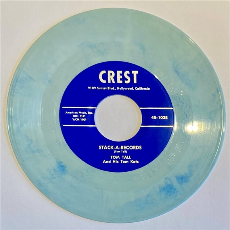 TOM TALL & HIS TOMKATS - Stack-a-records/mary jo (blue) 7