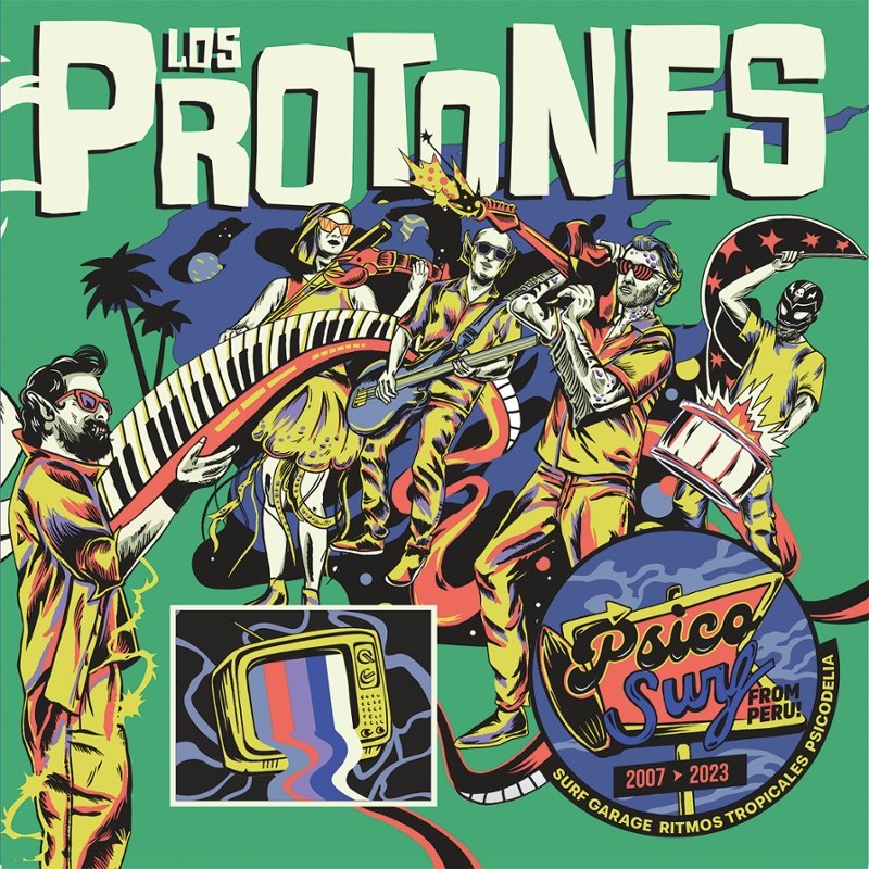 LOS PROTONES - Psico surf (splatter) LP
