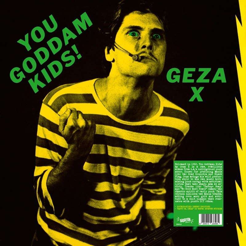 GEZA X - You goddamn kids! (black) LP