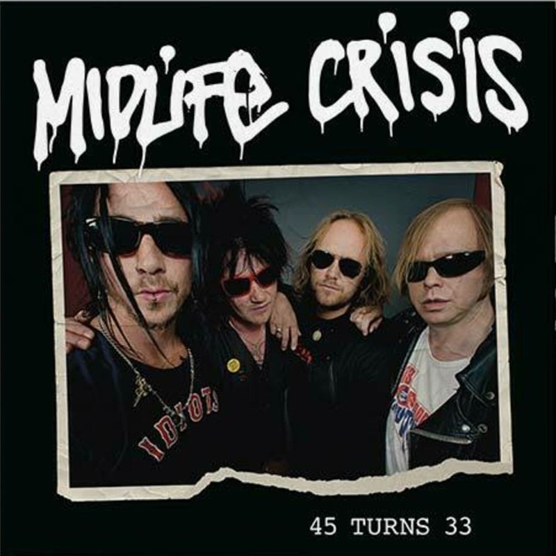 MIDLIFE CRISIS - 45 turns 33 (black) LP