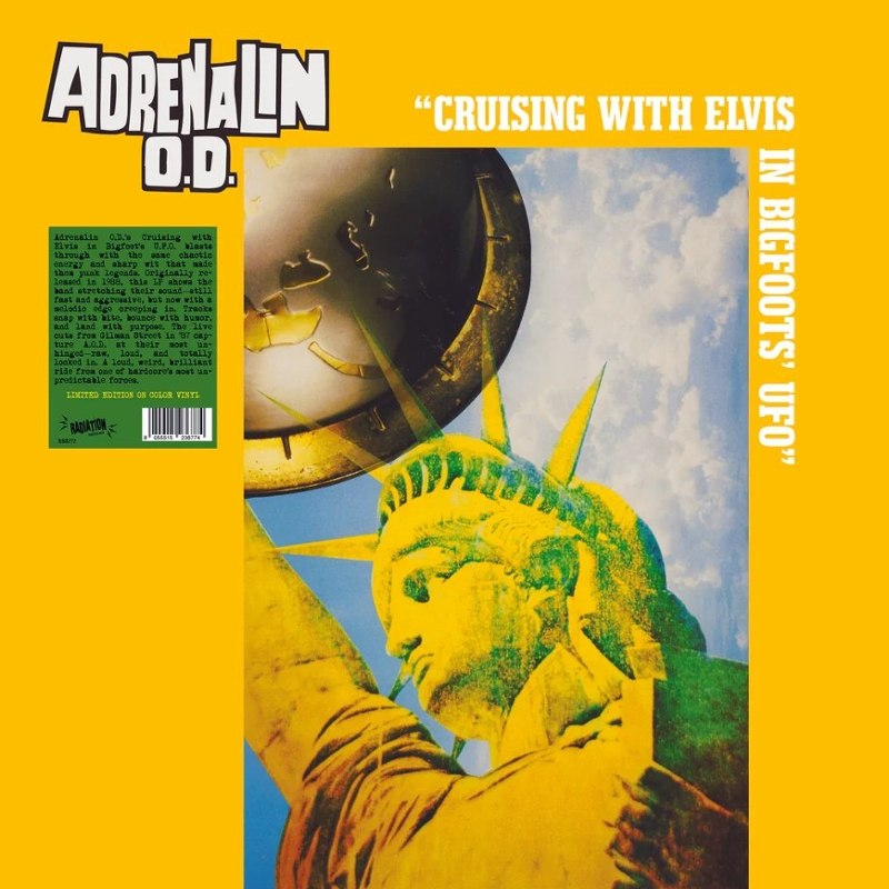ADRENALIN O.D. - Cruising with elvis in bigfoot's u.f.o. (color) LP