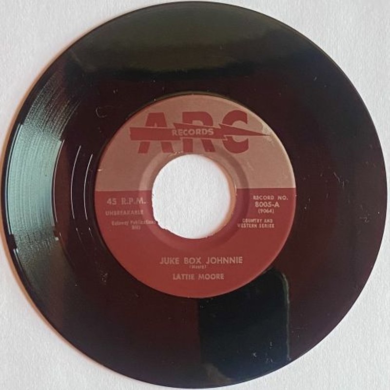 LATTIE MOORE - Juke box johnnie/pretty woman blues (black) 7