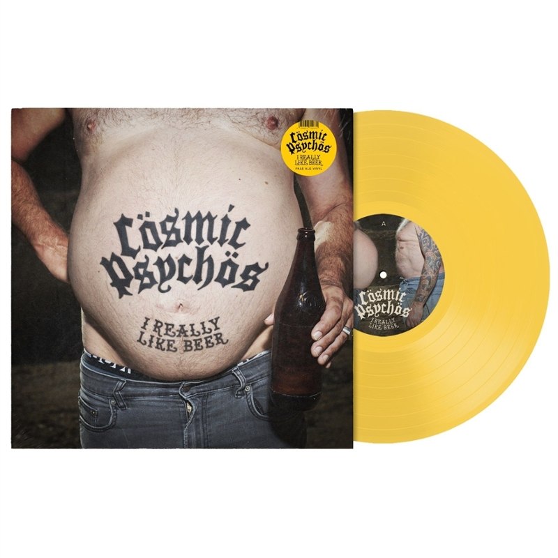 COSMIC PSYCHOS - I really like beer (pale ale yellow vinyl) LP