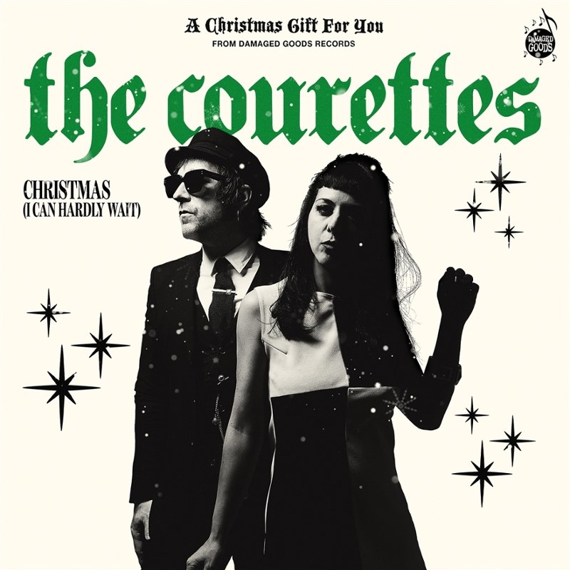 COURETTES / THEE HEADCOATEES - Split xmas Single (green) 7