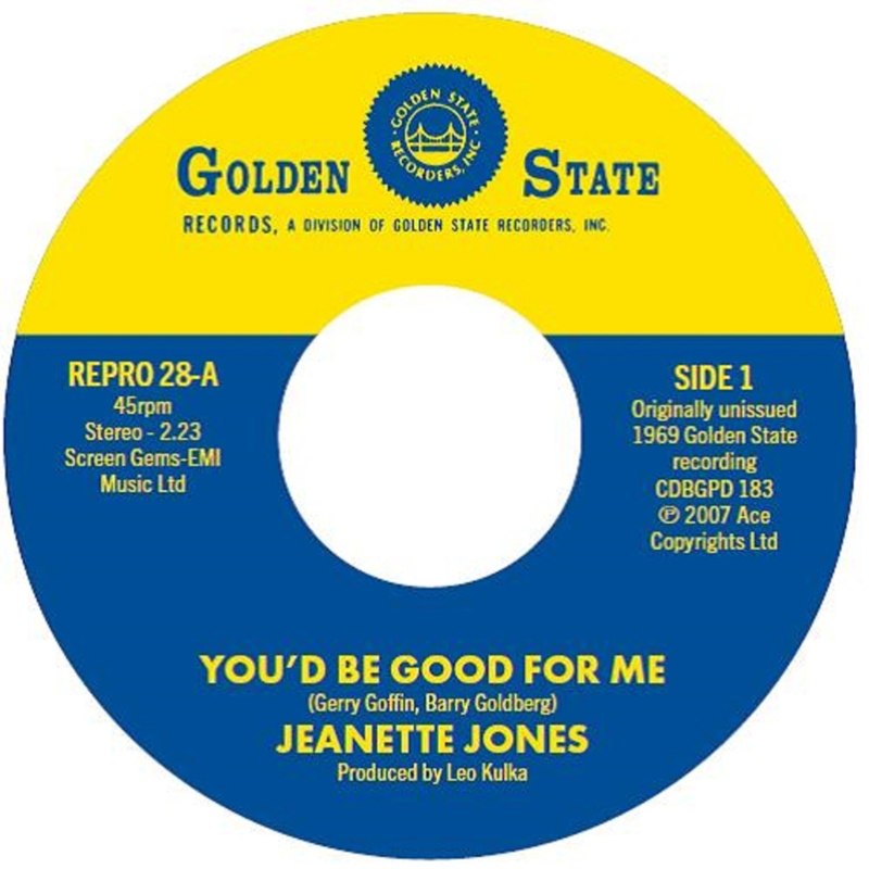 JEANETTE JONES - You'd be good for me/cut loose 7