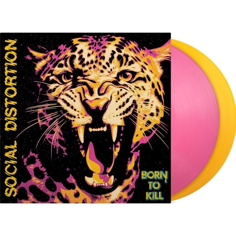 SOCIAL DISTORTION - Born to kill (opaque pink/yellow edition) DoLP
