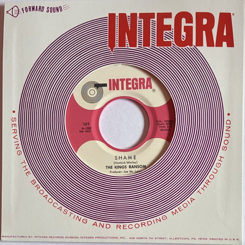 KING'S RANSOM - Shame/here today gone tomorrow (black) 7