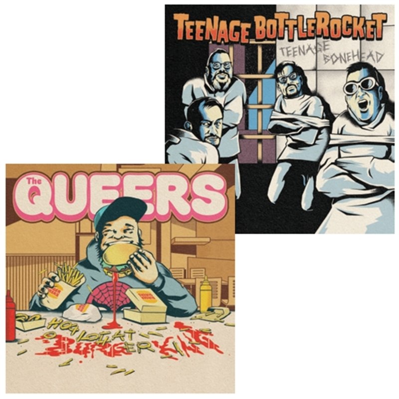 TEENAGE BOTTLEROCKET / QUEERS - Split (orange) 7