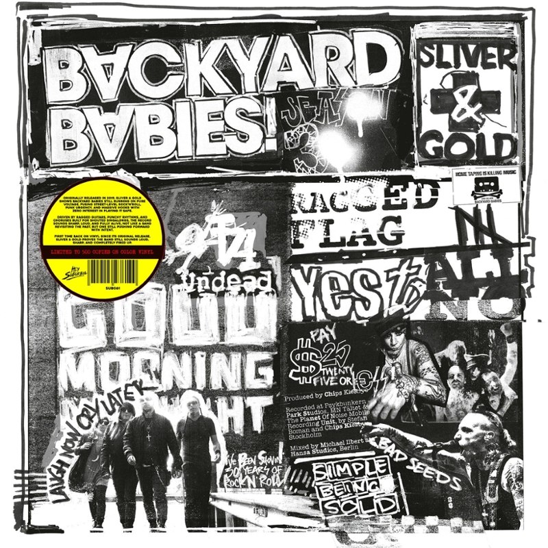 BACKYARD BABIES - Sliver & gold LP