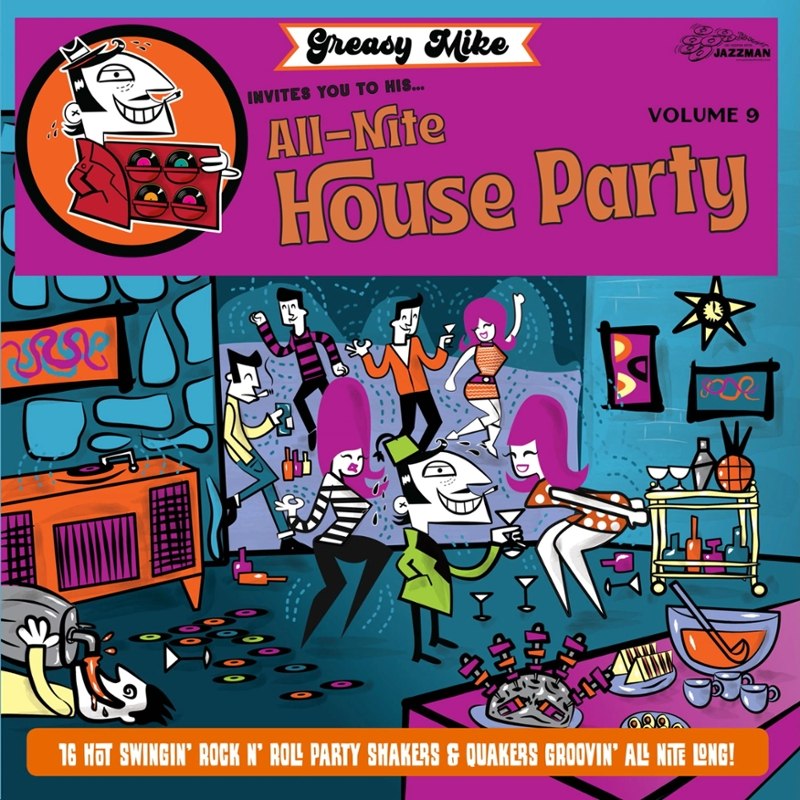 V/A - Greasy Mike-invites you to all-nite house party LP