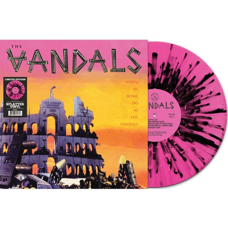 VANDALS - When in Rome do as the Vandals (black/pink splatter) LP