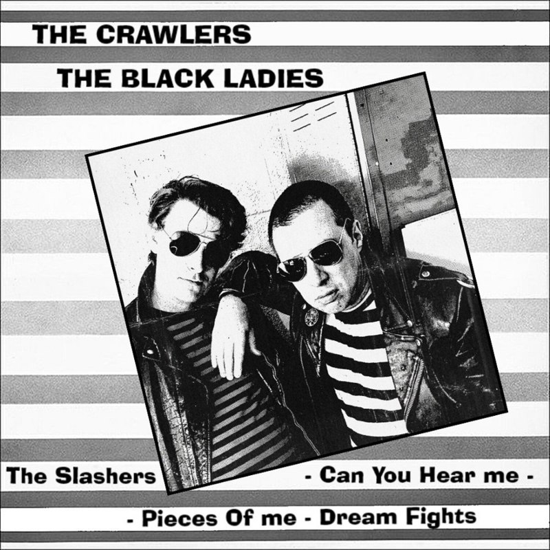 CRAWLERS / BLACK LADIES - Split (clear vinyl) 7