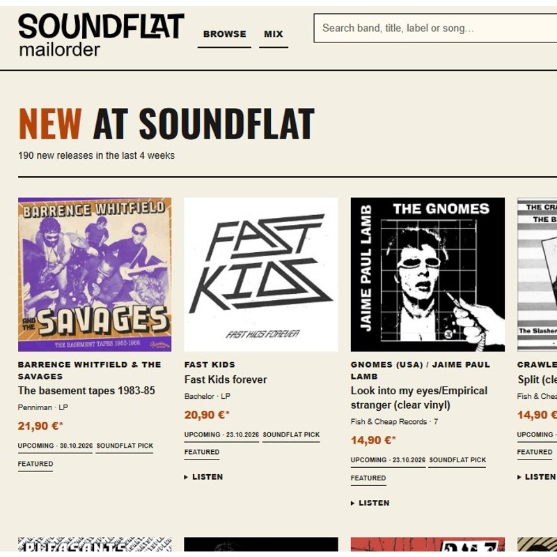 SOUNDFLAT MAILORDER - Thee App App